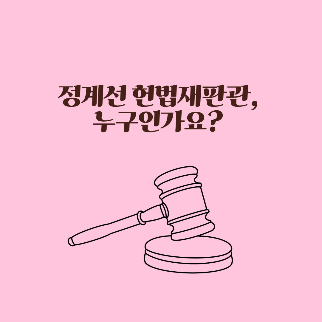 정계선 헌법재판관, 누구인가요? 탄핵 심판 인용 의견과 프로필 총정리