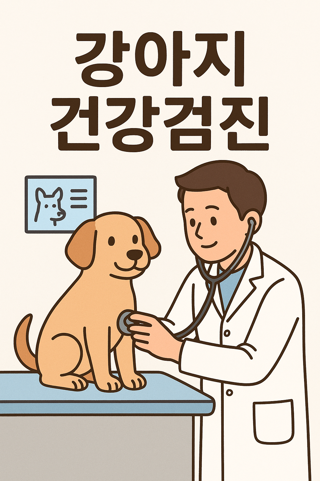 “강아지 건강검진“ 문구 이미지
