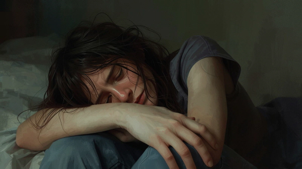 애써 맞춰 왔던 관계에서 혼자만 지쳐 버린 마음에 관한 그림