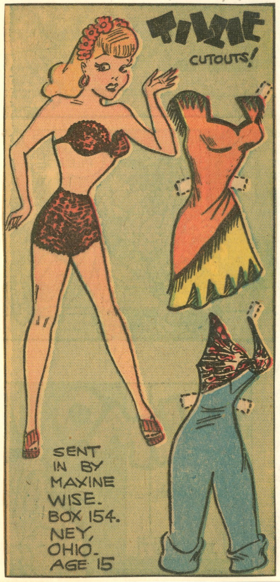 빈티지-종이인형