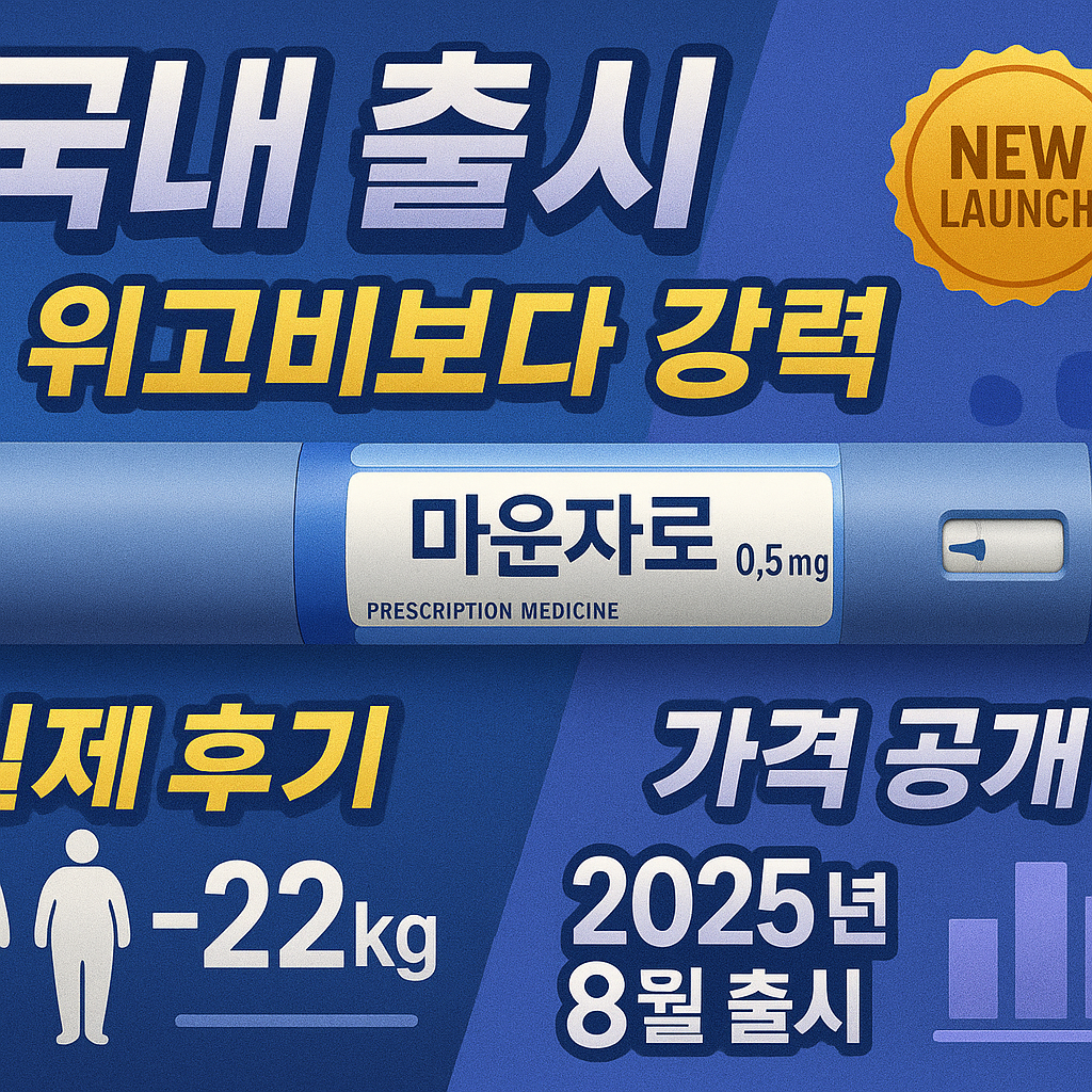 2025년 마운자로 국내 출시 완벽 가이드: 가격부터 부작용까지 다이어트주사 후기 총정리