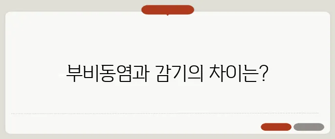 부비동염 증상 감기와 다른 점은?