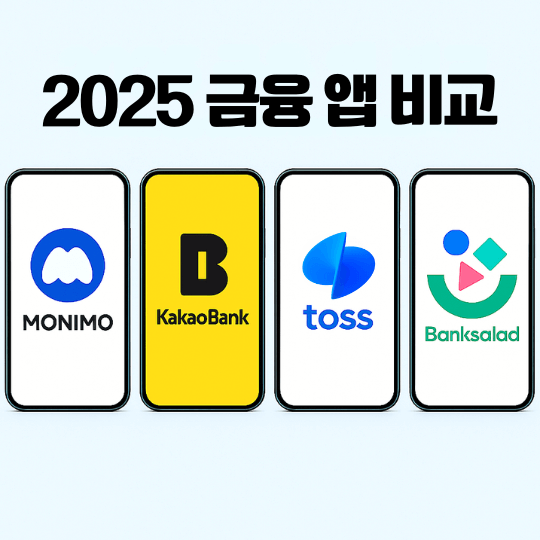 2025년 금융앱 특징과 선택 방법, 월급쟁이 돈관리 방법