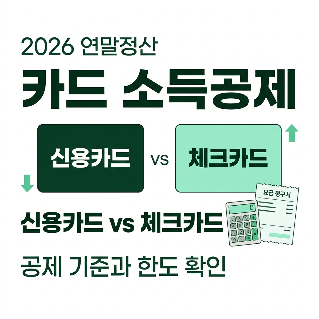 2026년연말정산 카드소득공제