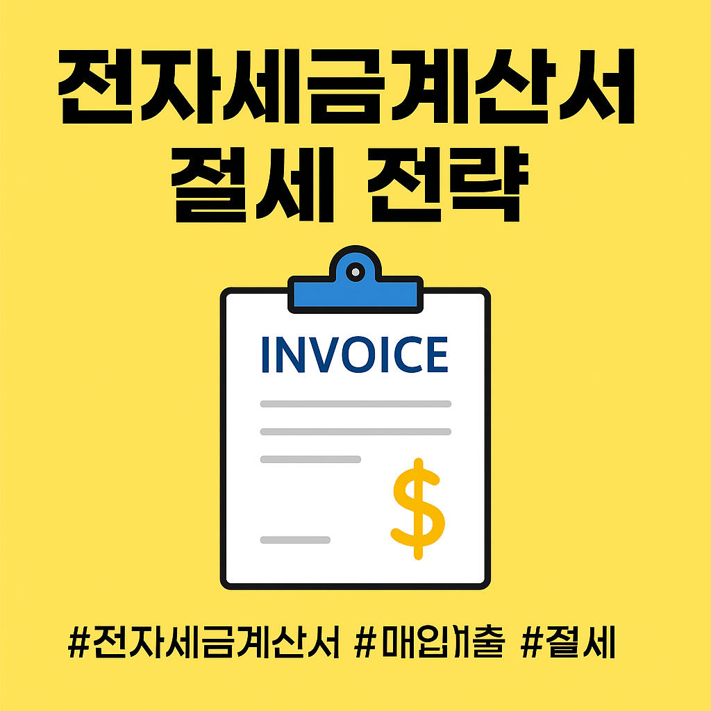[2025 절세팁] 매입·매출 전자세금계산서 활용법 총정리! 세무사도 인정한 절세 전략