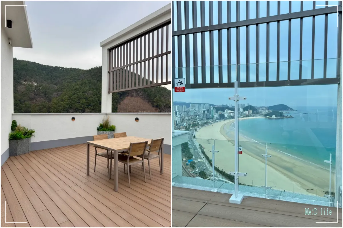 부산-송정-메르드로브호텔-탐복-모던-인피니티풀-수영장-자쿠지-스위트룸-펜트하우스-야외테라스-뷰-송정해수욕장-산