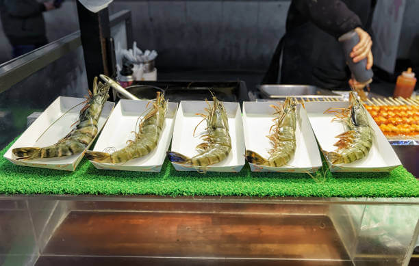 홍성 남당항 대하축제 생새우가 있다