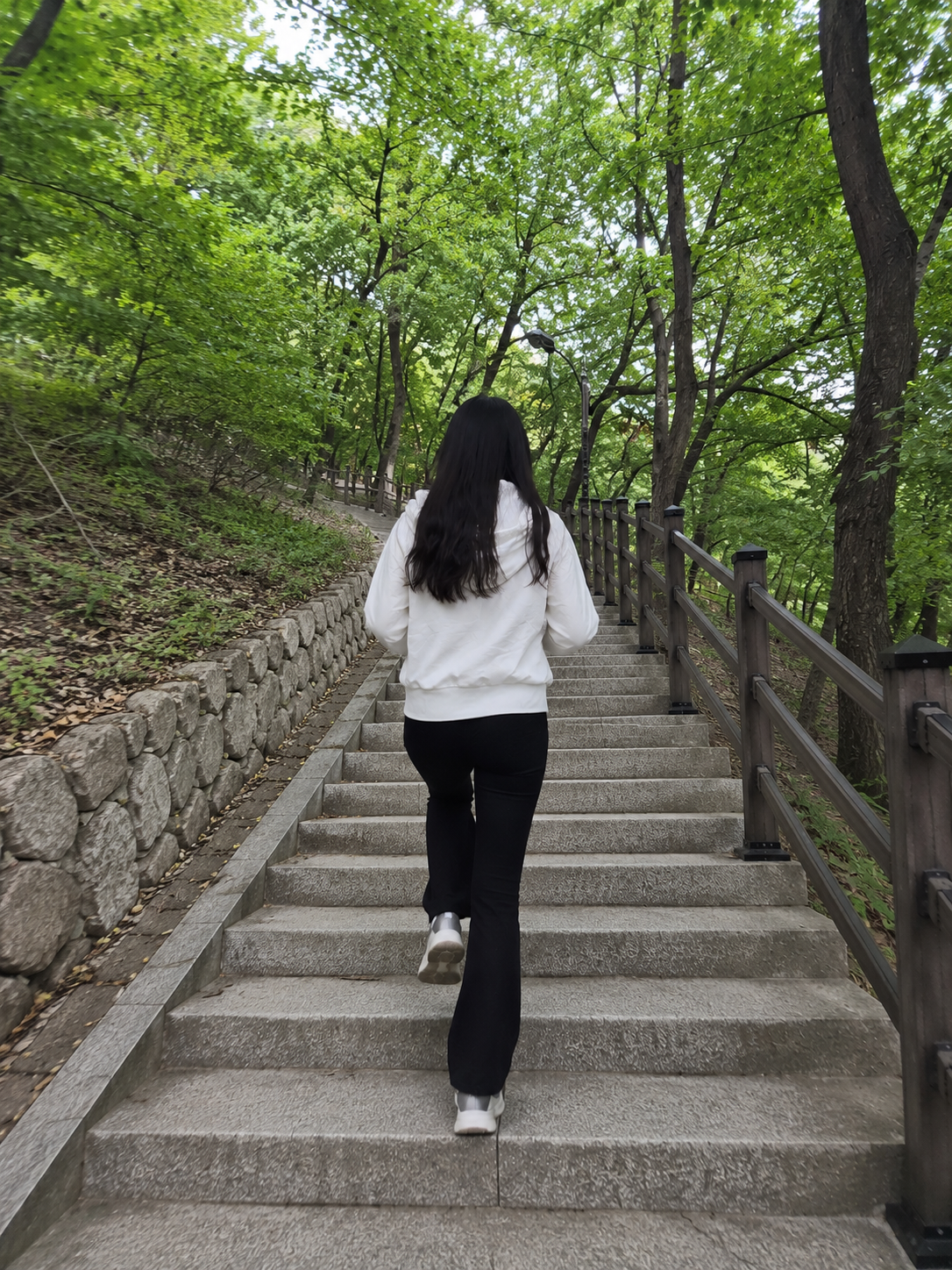 계단 오르기와 가벼운 산책