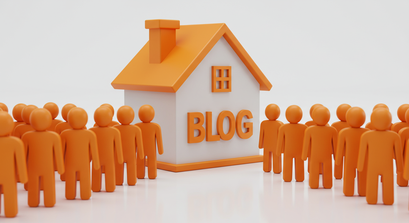 blog에 사람이 모이는 이미지