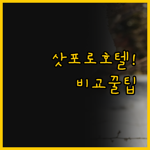 내게 맞는 삿포로 베이스캠프는 마이스..