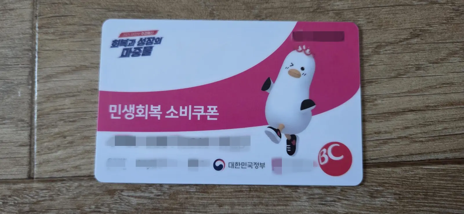 민생회복 소비쿠폰 실물인증사진