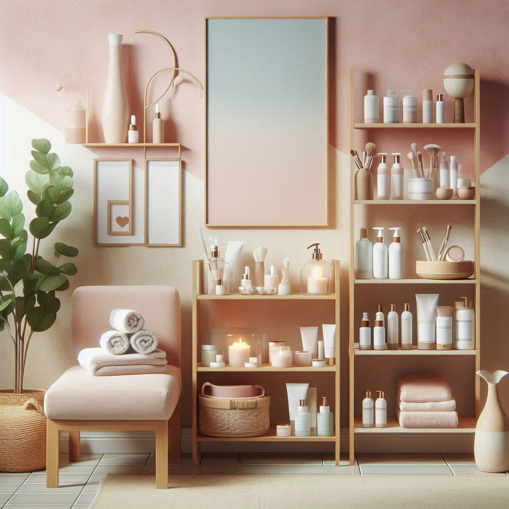 피부,체형관리 샵 배경