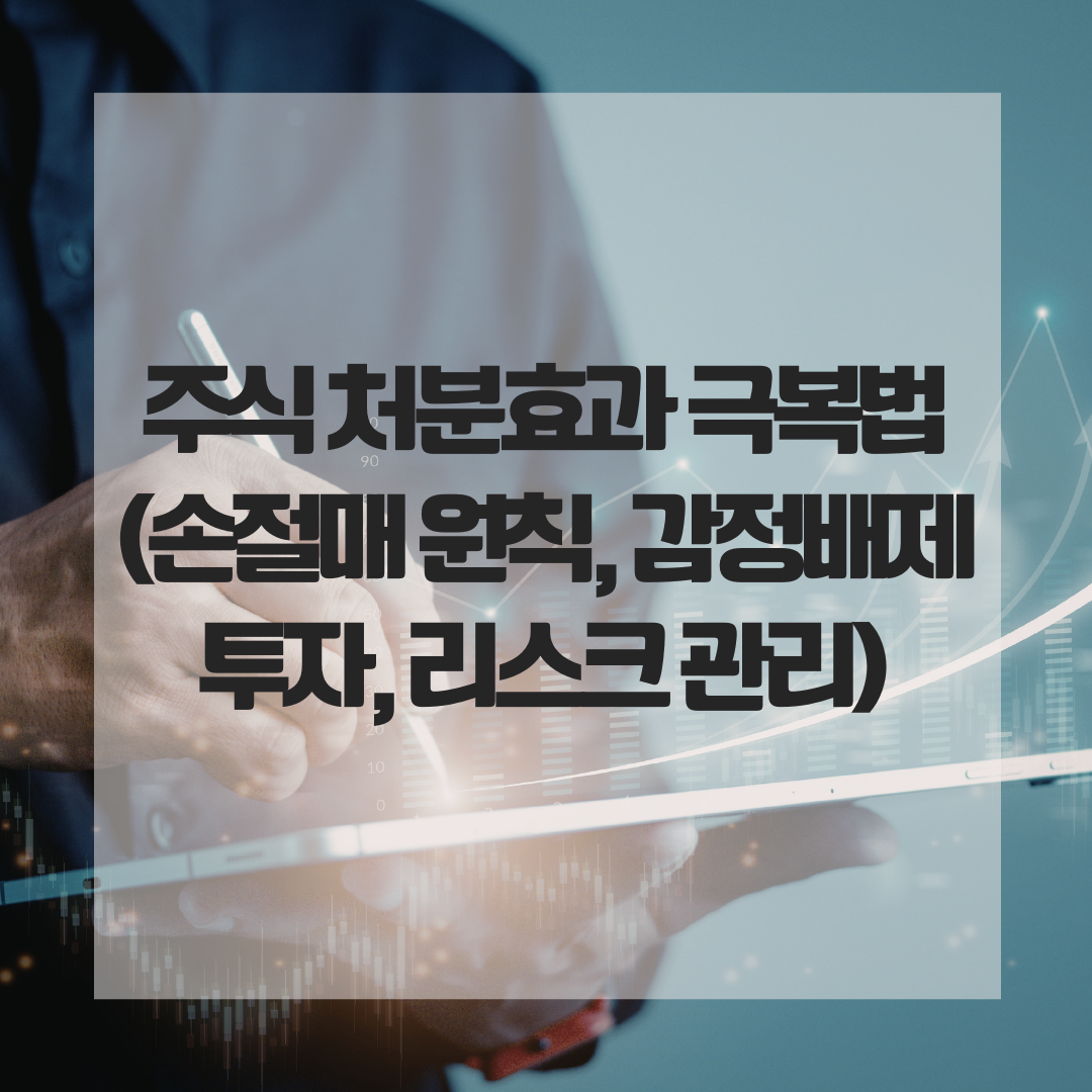 주식 처분효과 극복법 (손절매 원칙, 감정배제 투자, 리스크 관리)