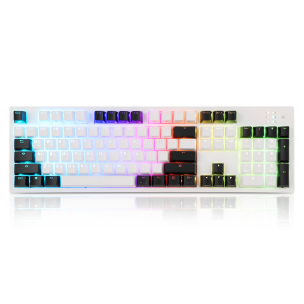ABKO HACKER K997P PBT 투톤 RGB 완전 방수 비접촉식 키보드