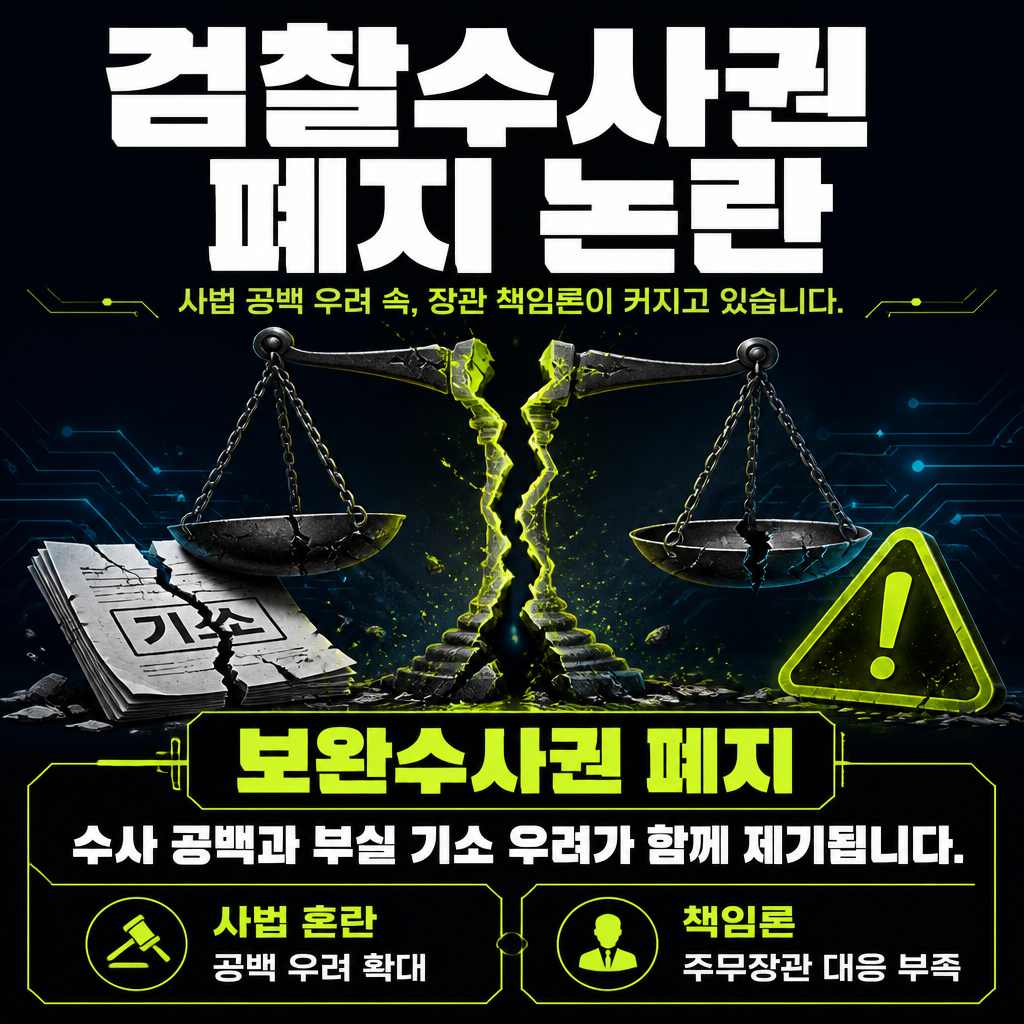 검찰수사권 폐지 논란