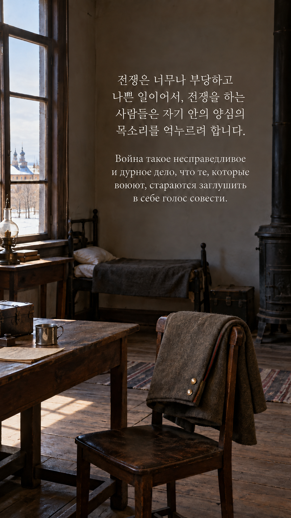 양심의 목소리를 지우지 않기 — 외투만 남은 조용한 옛 숙소