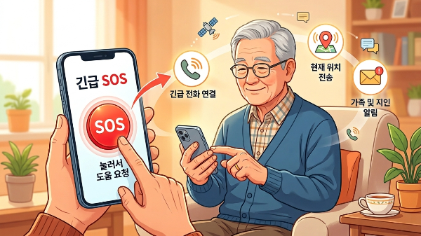 시니어 긴급SOS필수 설정법