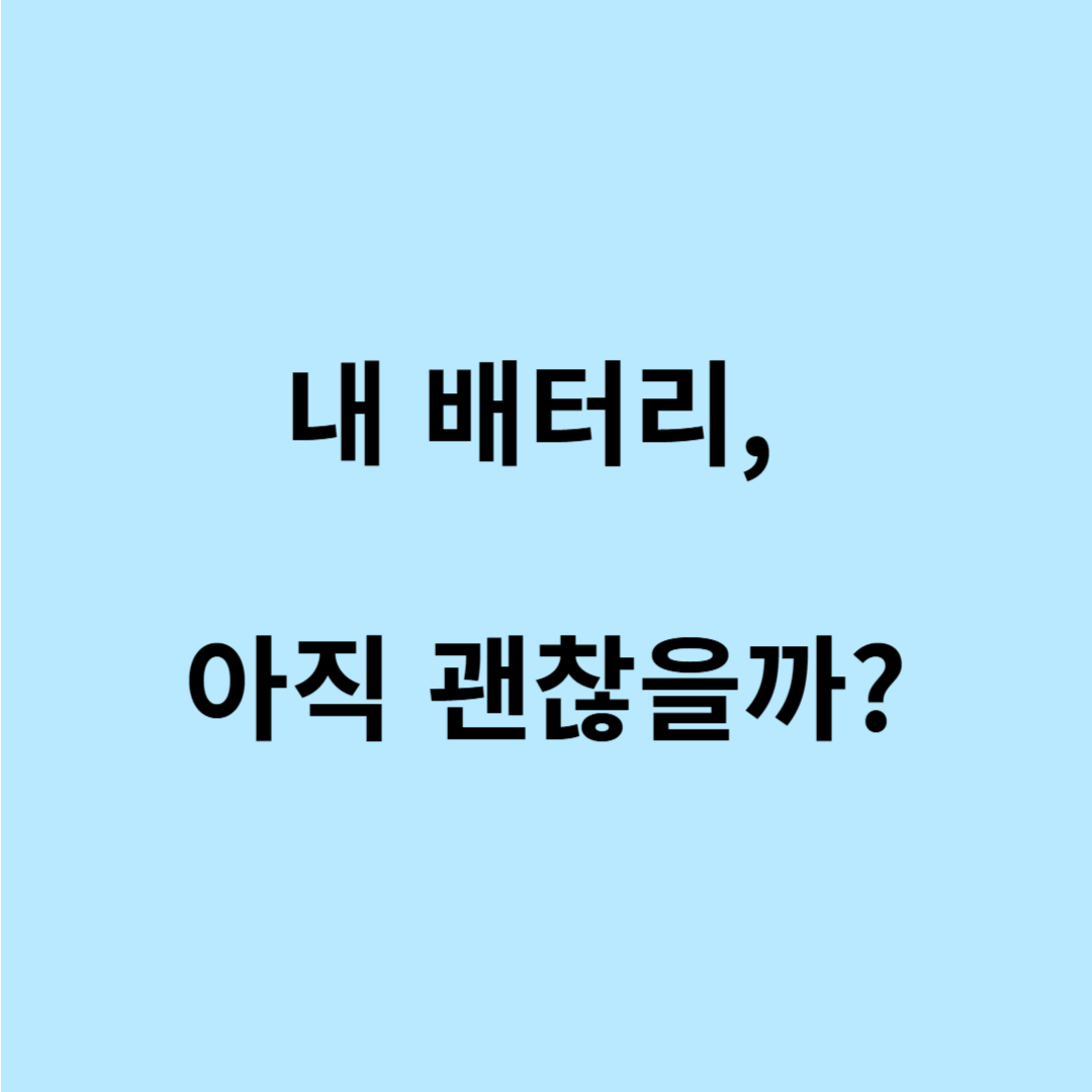 아이폰 배터리 사이클 수 확인법