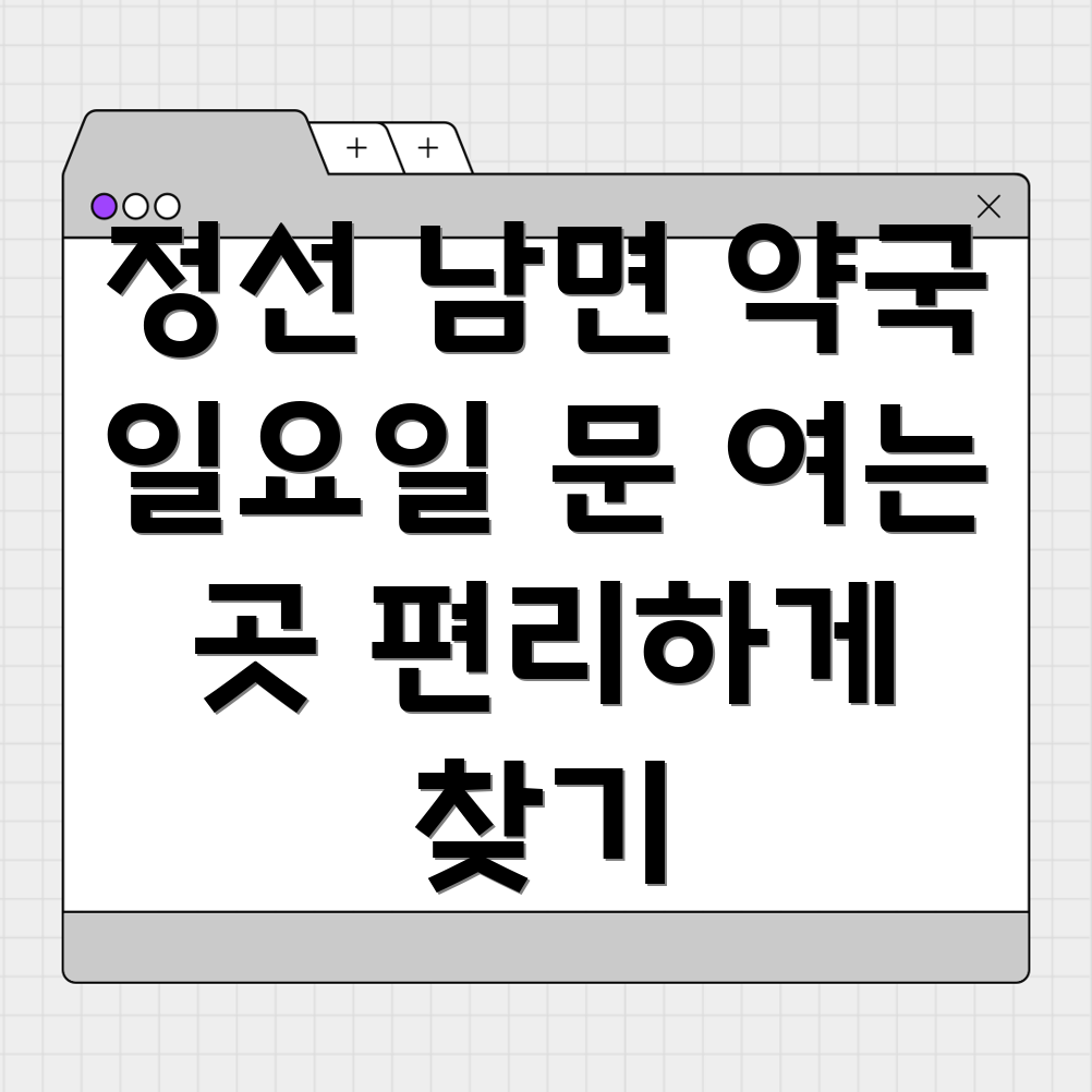 강원도 정선군 남면 일요일 약국