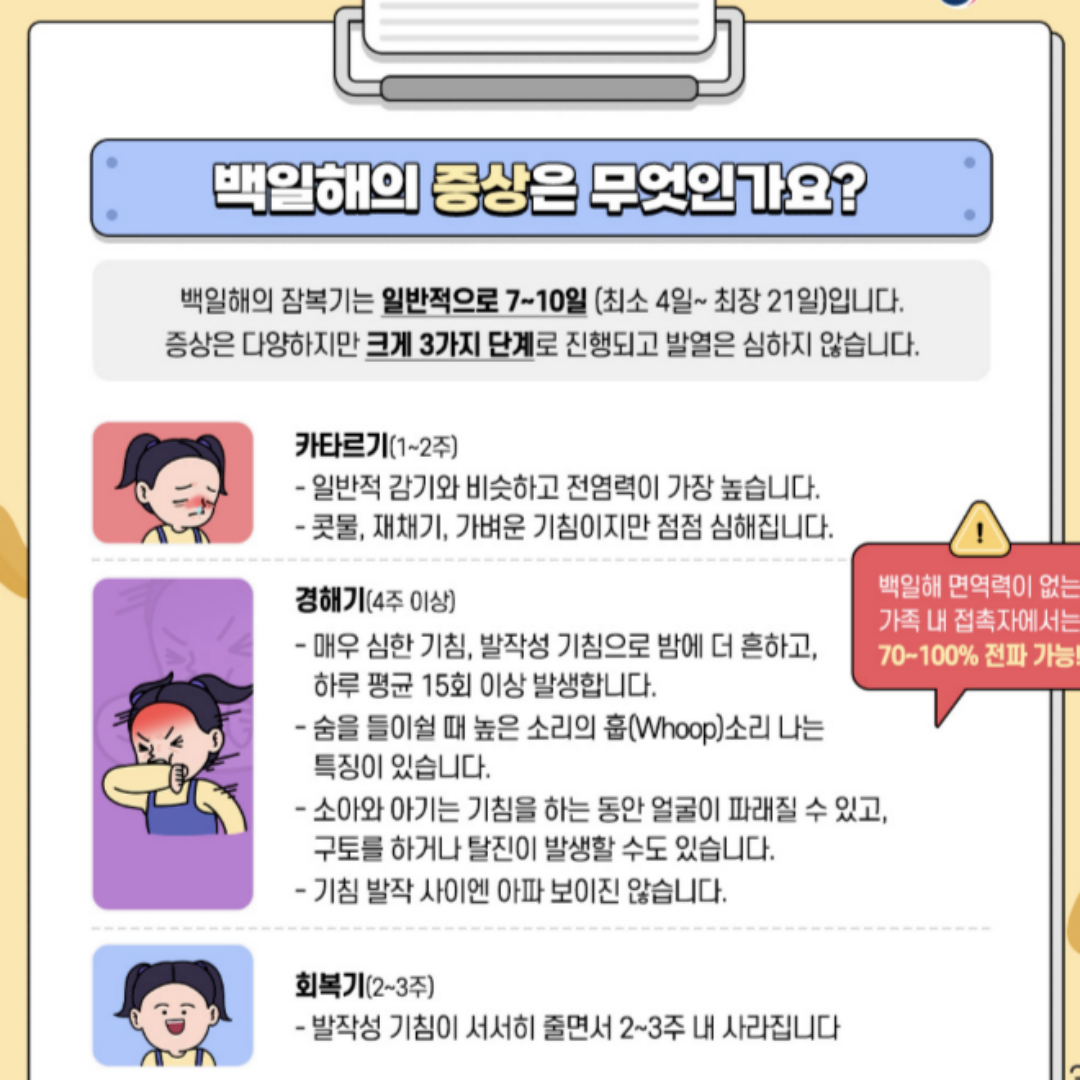 백일해의 증상