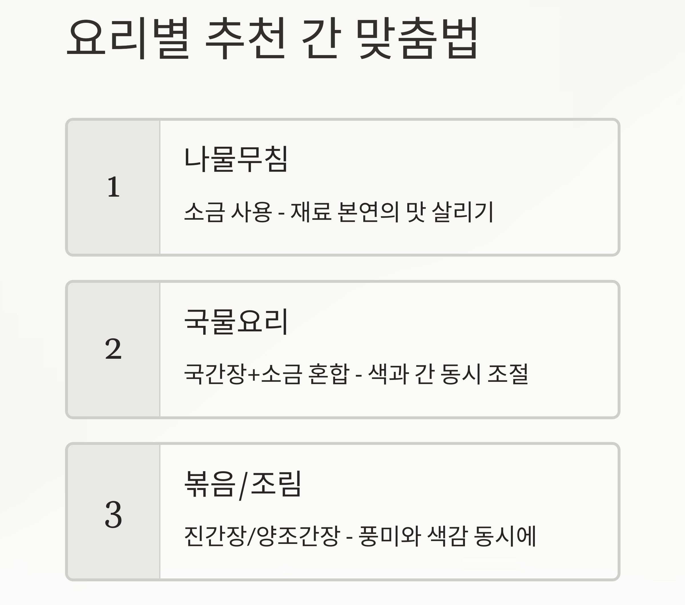 소금보다 간장이 짜다? 진짜일까? 제대로 짚는 간 비교법