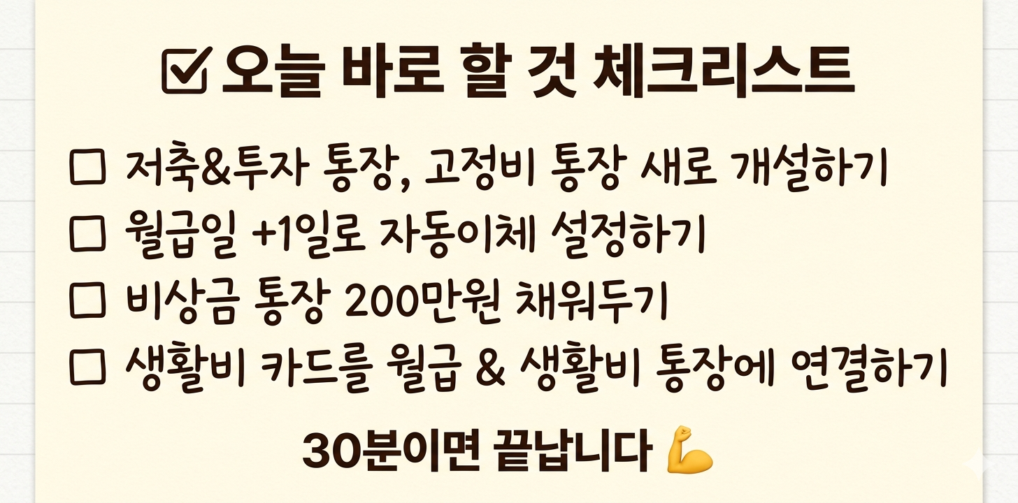 대기업 신입사원 첫 월급 세팅 체크리스트