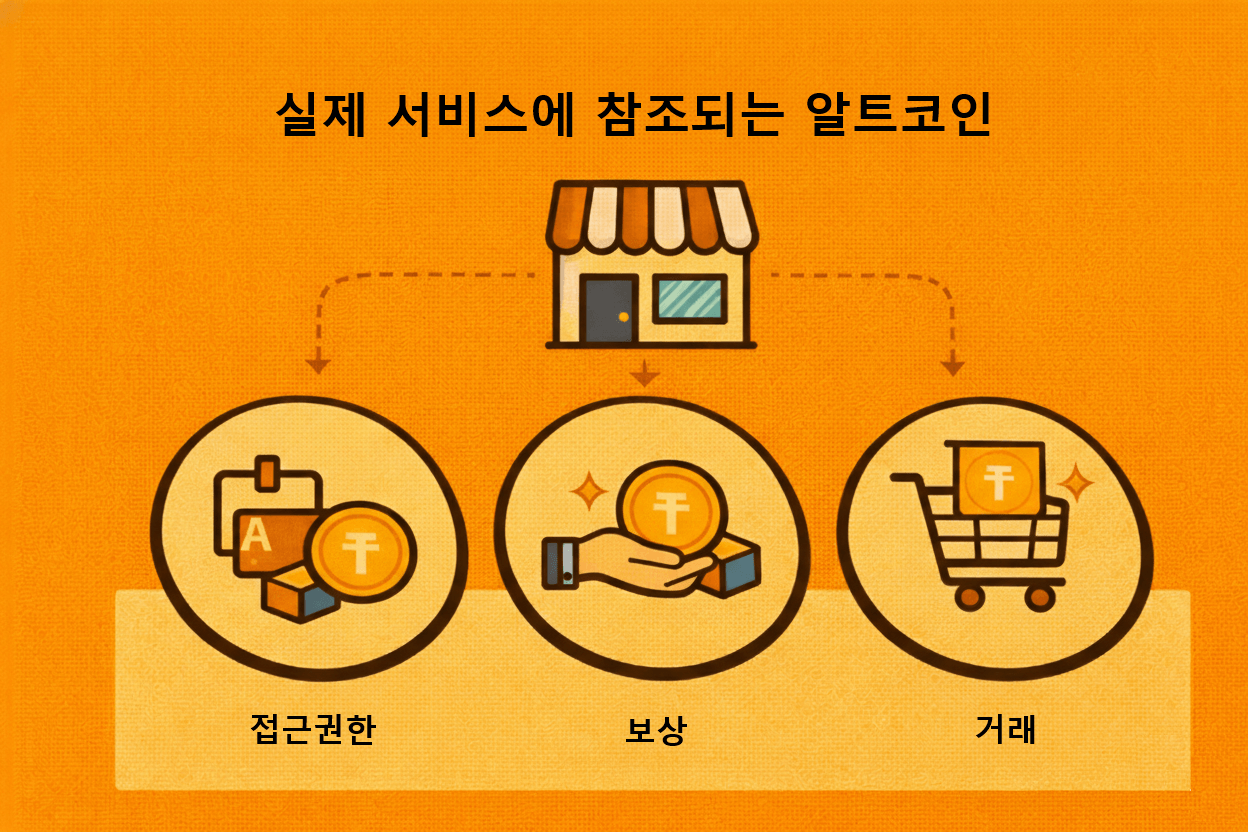 실제 서비스에 참조되는 알트코인