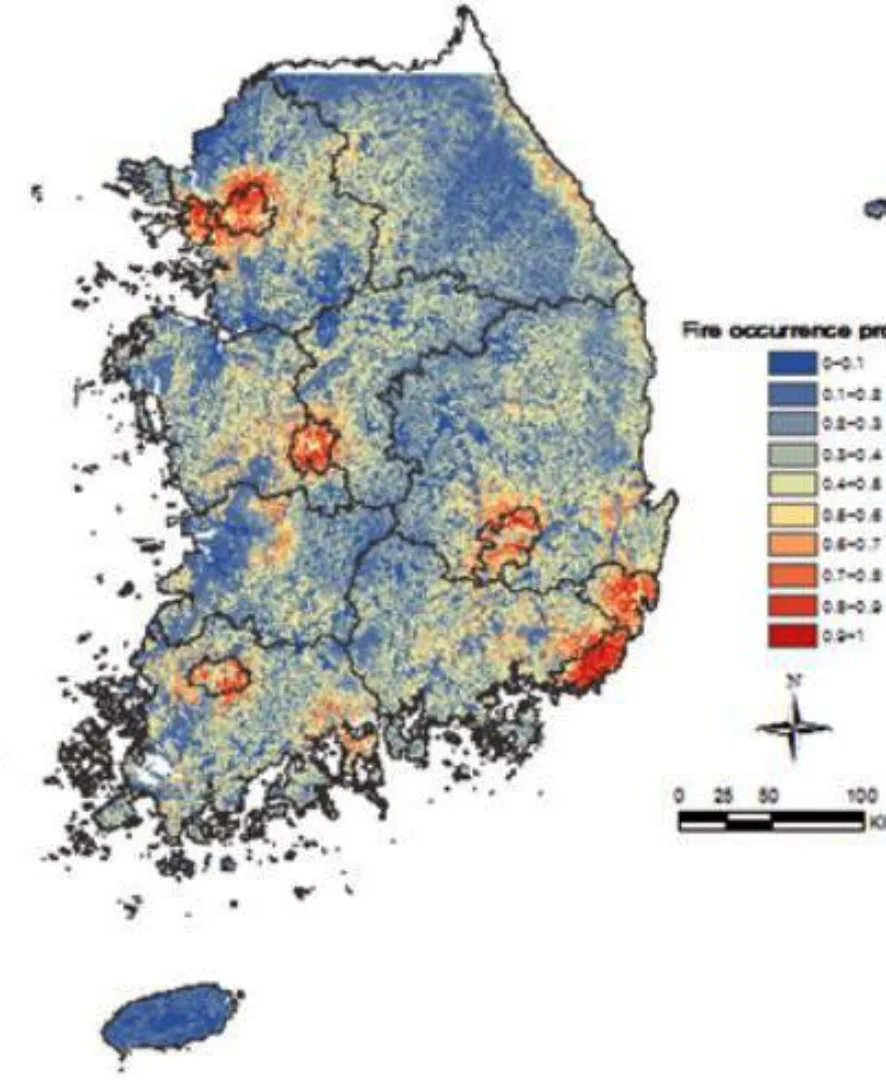 실시간 산불지도 보기