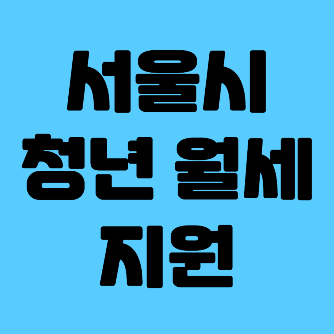 서울시 청년 월세 지원