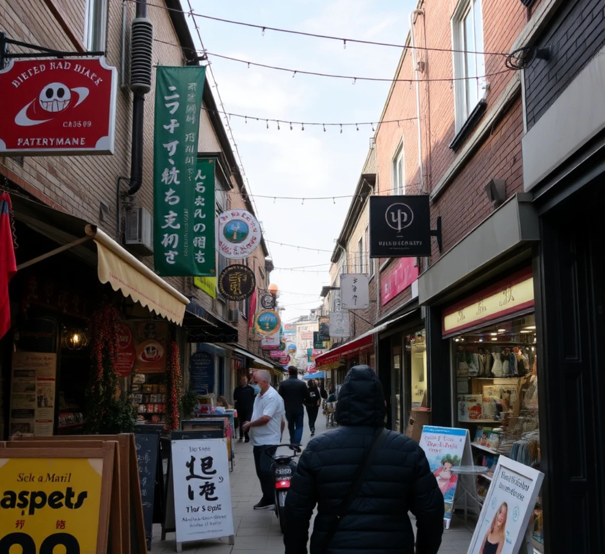 민생회복 지원금을 사용할 수 있는 소상공인 상가를 보여주고 있다