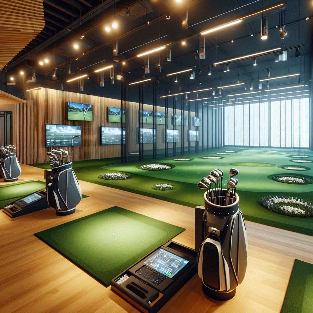 실내골프연습장 배경