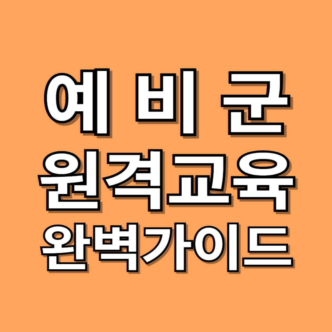 예비군 원격교육
