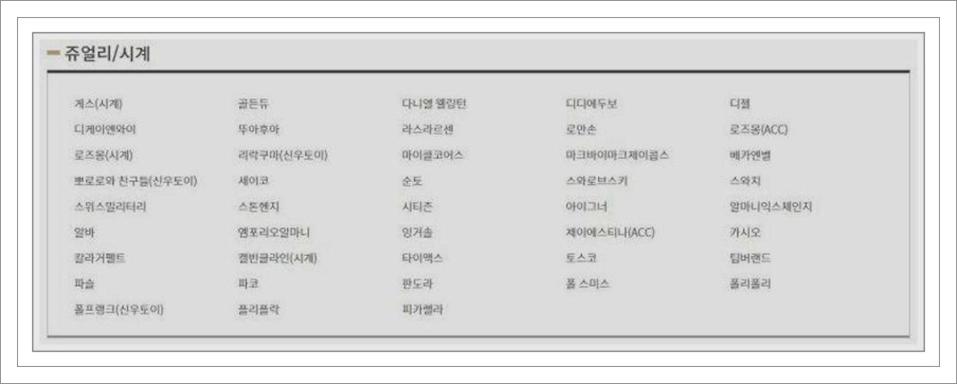 제주공항 면세점 브랜드
