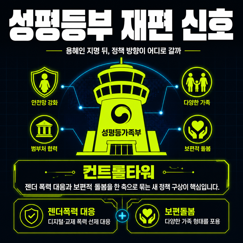 성평등부 재편 신호