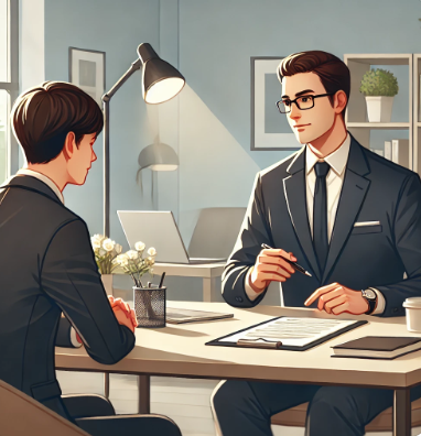 컨설팅 받는 모습