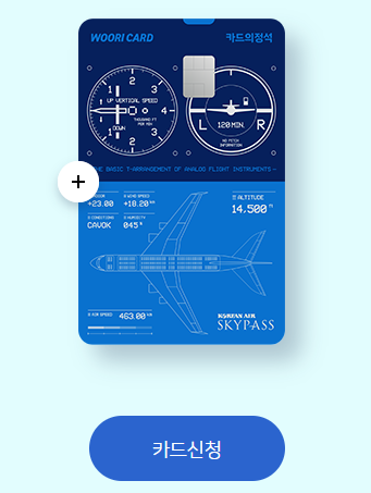 우리카드 카드의정석 EVERY MILE SKYPASS 카드 혜택