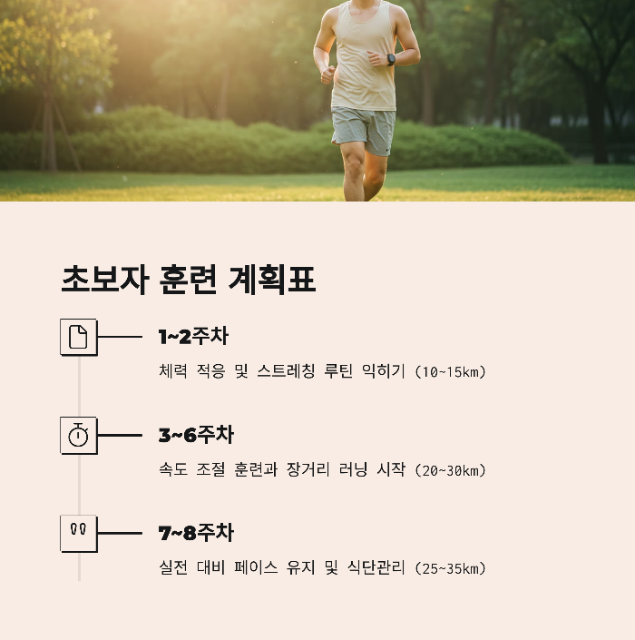 마라톤 준비를 위한 초보자 훈련법