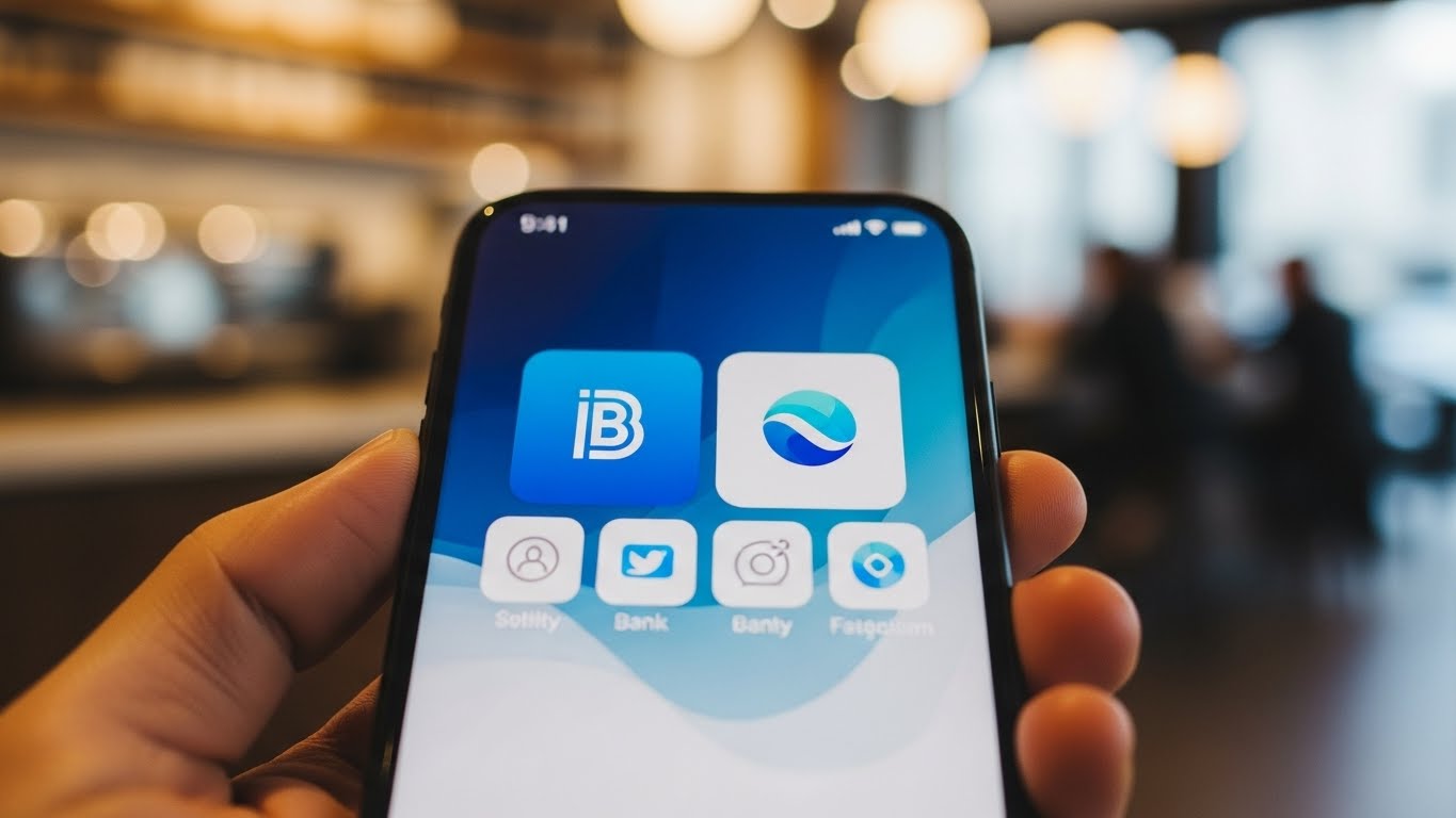 가장 많이 쓰이는 토스뱅크와 케이뱅크 앱을 나란히 두고 비교하는 모습