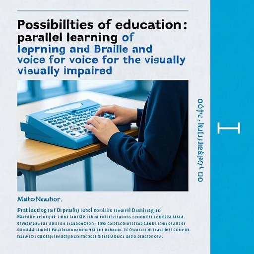 교육의 가능성: 시각 장애인을 위한 점자와 음성 병행 학습
