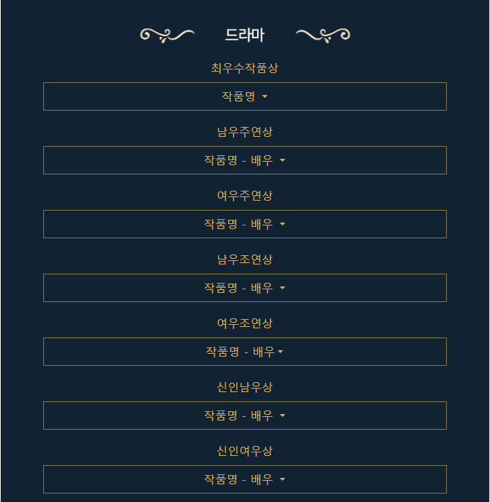 제3회 청룡 시리즈 어워즈 네티즌 투표1