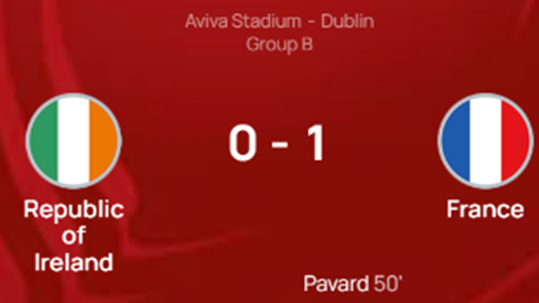 UEFA 유로 2024 예선 아일랜드 프랑스 경기 결과
