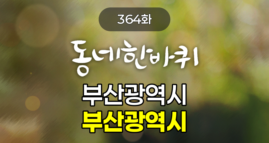 KBS 동네한바퀴 부산광역시 부산광역시 364화 2026년 4월 4일 맛집 식당 업체 촬영장소 촬영지 정보, 부산공동어시장, 광안리해수욕장, 민락어민활어직판장, 연정식당, 이기대 공원, 남마담, 영주동 오름길 모노레일