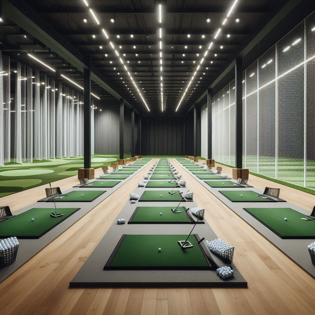 실내골프연습장 배경