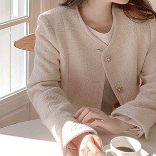 미뉴엣 울 트위드 자켓 스커트 셋업 투피스 st1317