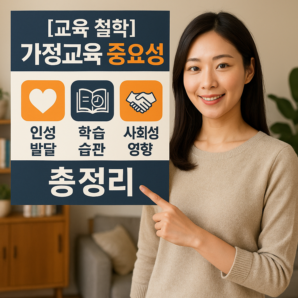 [교육 철학] 가정교육 중요성 ｜ 인성 발달&middot;학습 습관&middot;사회성 영향 총정리