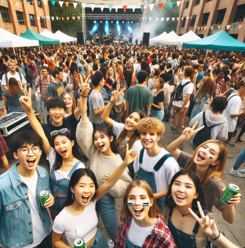 대학 상권별 특징들을 나타내는 사진