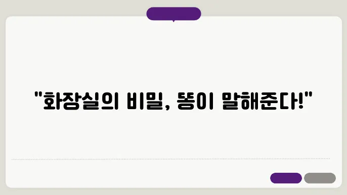 화장실에 똥이 쌓여있는 꿈