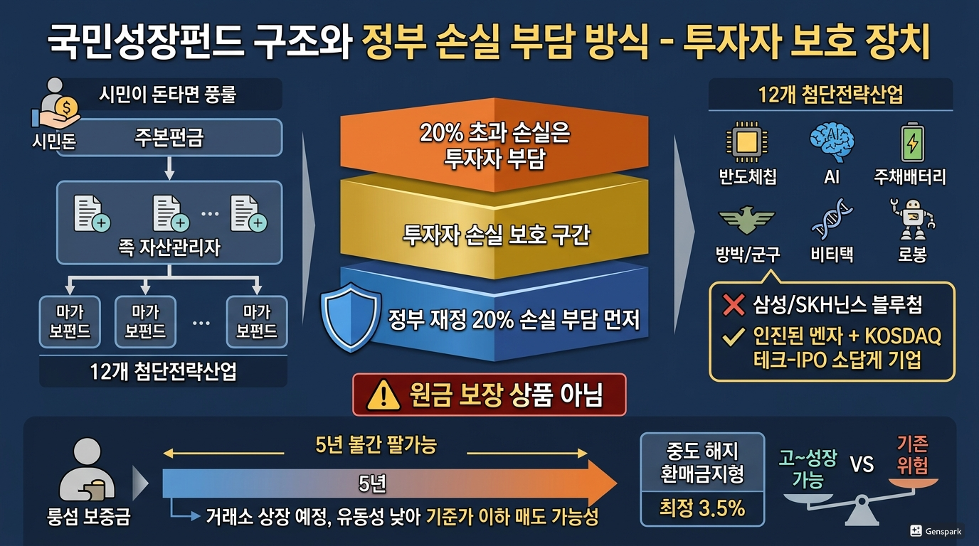 펀드 구조와 정부 손실 부담 방식
