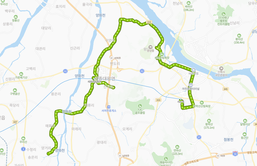여주-952-2번-버스-노선-지도
