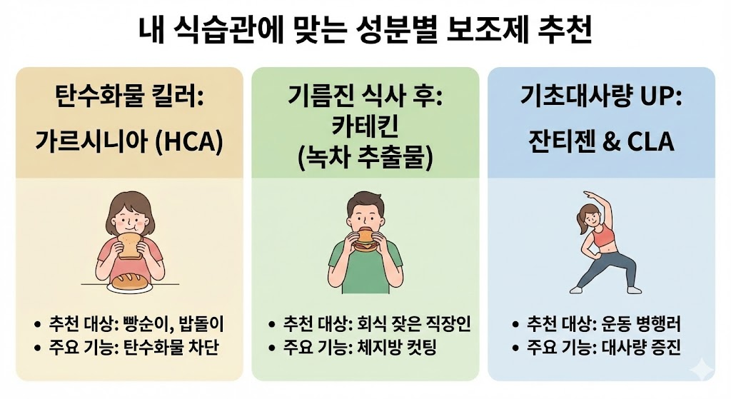 성분별 보조제 추천